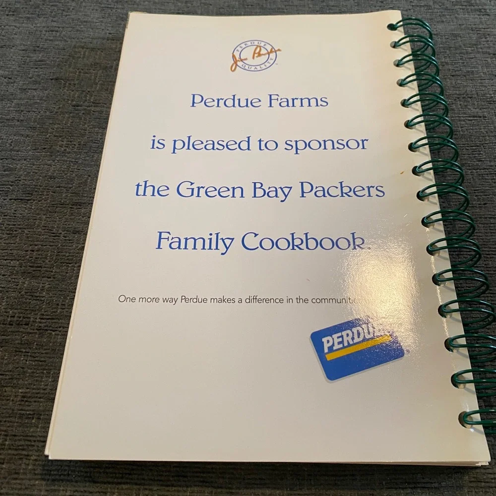 Green Bay Packers Family Cookbook Vol 2 2001 Brett Favre Recipes